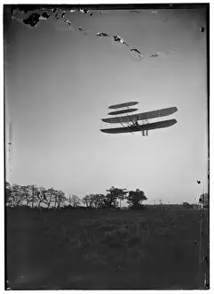 Left front view of flight 46, Orville turning to the left, i