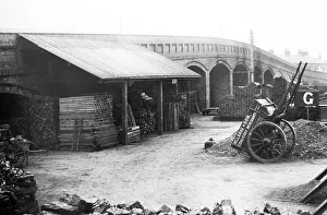 Notts Prints: Leicester - Catherine Street coal yard in 1903