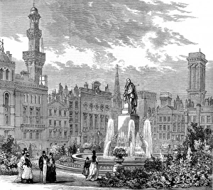 Images Dated 20th November 2004: Leicester Square, London, 1874