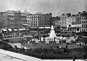 C1880 Prints: Leicester Square, London, c. 1880
