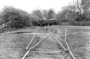 Leicester and Swannington railway tracks and trucks
