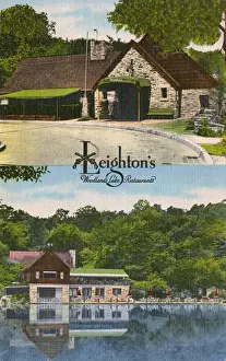 Woodlands Prints: Leightons Woodlands Lake restaurants, New York, USA