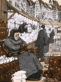 Leipzig Prints: LEIPZIG MARKET / POTTERY