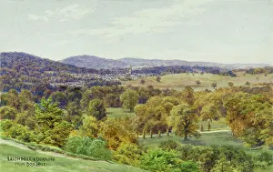 Dorking Prints: Leith Hill and Dorking, Surrey, viewed from Box Hill