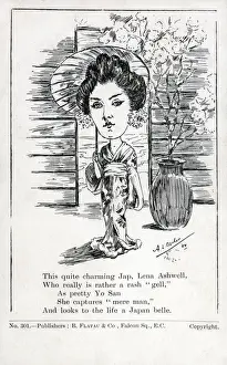 Darling Prints: Lena Ashwell as Princess Yo San in The Darling of the Gods Date: circa 1904