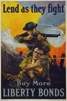 Lend Prints: Lend as they fight - Buy more Liberty Bonds