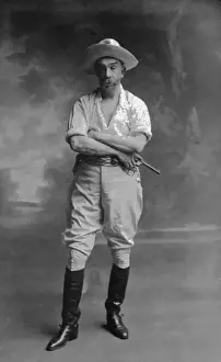 Frontiersman Prints: Full length portrait of a cowboy
