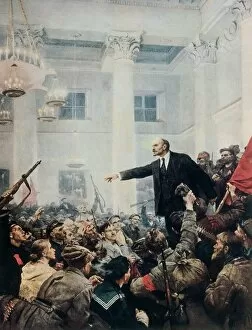 Communist Collection: Lenin Giving A Speech