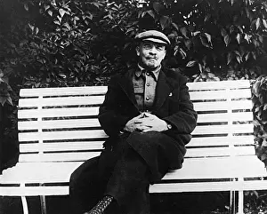 Lenin Prints: Lenin Sits on a Bench