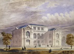 Rendering Prints: Lenox Library, New York City. Perspective rendering