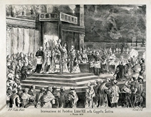 Risorgimento Gallery: LEO XIII (1810-1903). Pope (1878-1903). Coronation