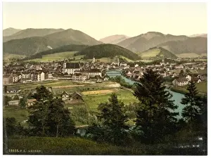Styria Prints: Leoben, general view, Styria, Austro-Hungary