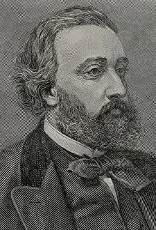 Franco Prussian Prints: Leon Gambetta (1838-1882). French statesman. Portrait
