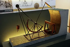Digging Collection: Leonardesque model. Trench-digging machine. Model. Technolog