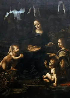 Leonardo da Vinci (1452-1519). Italian polymath. Virgin of t