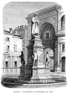 Milano Prints: Leonardo Monument Milano