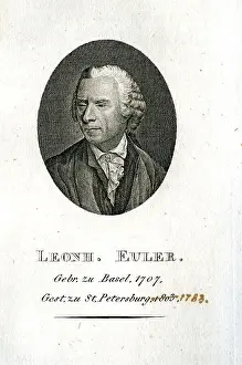 Geographer Prints: Leonh Euler - Physicist, Mathematician, Geographer