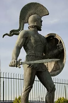 Images Dated 3rd June 2007: Leonidas I (died 480 BC). King of Sparta. Monument in Spart