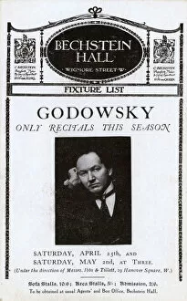 Images Dated 1st June 2018: Leopold Godowsky performing at the Bechstein Halll, London