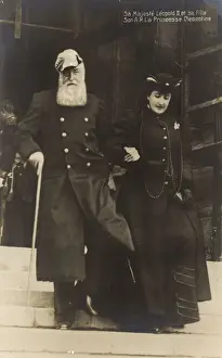 Monacle Prints: Leopold II with his daughter Princess Clementine