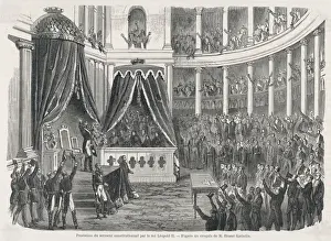 Constitutional Prints: Leopold II Takes Oath
