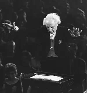 Conducting Prints: Leopold Stokowski, orchestral conductor
