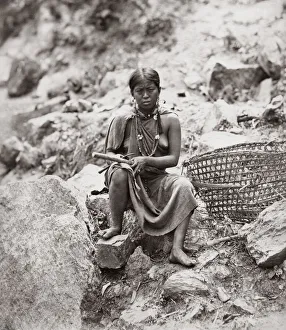 Lepcha woman, Darjeeling, northern India, 1860 s