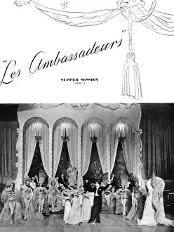 Montmartre Prints: Les Ambassadeurs scene, Montmartre a Minuit at the London Ca