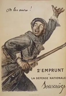On les aura! 2e Emprunt de la Defense Nationale. Souscrivez