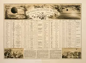 Septembre Prints: Les ballons du Siege de Paris, septembre 1870 - fevrier 1871