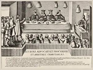 Carnavalet Prints: Les bons Advocats et Procureurs et Arbitres charitables