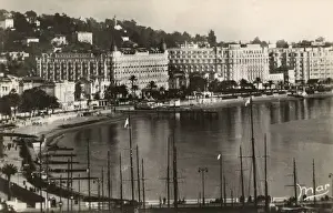Oct16 Prints: Les Grands Hotels - Cannes, La Cote d Azur, South of France