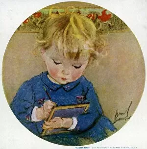 Child Hood Gallery: Lesson Time by Muriel Dawson