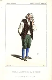 Alexandre Prints: Lesueur as Valentin Pere in George Sands Le