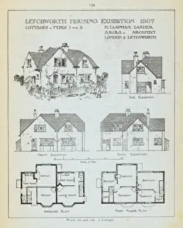 Elevation Prints: Letchworth Cottages