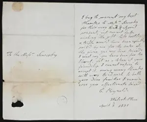Letter addressed to James and Anne Sowerby
