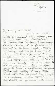 Lucy Gallery: Letter from Albert Auerbach from Cairo, Egypt, WW1