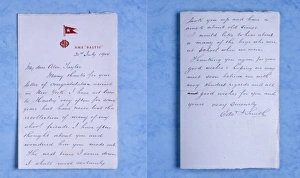 Alvin Gallery: Letter from Captain EJ Smith
