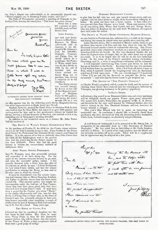 Images Dated 14th August 2019: Letter from Charley Wood 1900