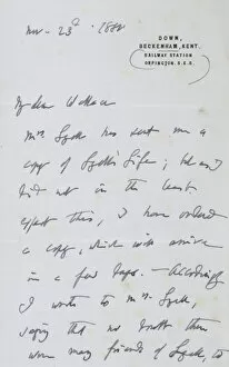 Alfred Russel Gallery: Letter from Darwin to Wallace dated November 23 1880