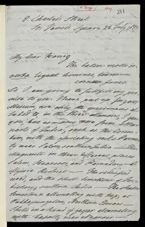 Letter from Dr Benza to Charles Konig, 1837