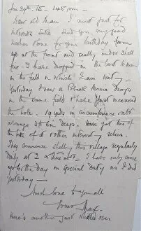 Images Dated 19th September 2007: Letter from Firminy, near Dunkirk, WW1