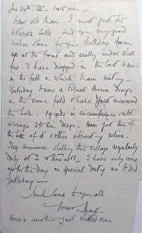 Images Dated 19th September 2007: Letter from Firminy, near Dunkirk, WW1