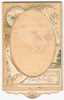 Amour Gallery: Letter on a German greetings card