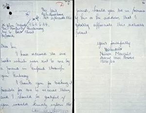 Letter Collection: Letter from Mandela