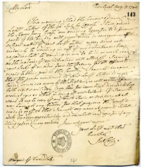 Letter to Marquis of Tweeddale