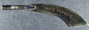 Images Dated 11th July 2007: Letter opener Engraved HMS Mansfield