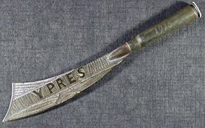 Images Dated 11th July 2007: Letter opener Engraved Ypres 1915 1916