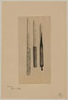 Three letter openers or knives