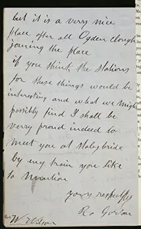 Letter from Robert Gordon to William Wilson